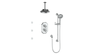 Vogt Carinthia 3-Way TH Shower Kit with Body Jets and 6" Ceiling Arm - Lever Handle (C1) / Chrome