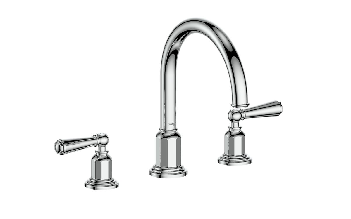 Vogt Carinthia 8" C.C. Lavatory Faucet with Pop-up Drain - Lever Handle (C1) / Chrome