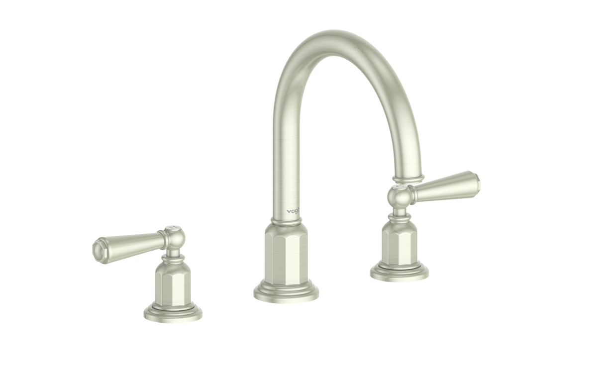 Vogt Carinthia 8" C.C. Lavatory Faucet with Pop-up Drain - Lever Handle (C1) / Brushed Nickel