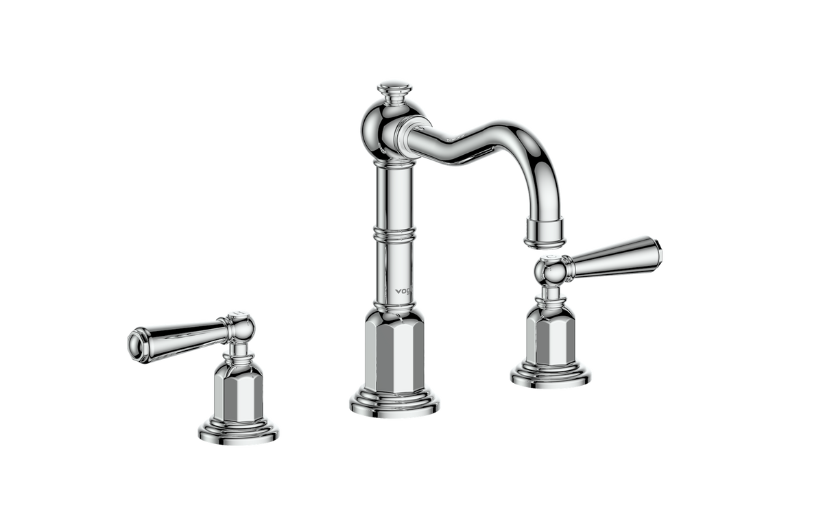 Vogt Carinthia 8" C.C. Lavatory Faucet with Pop-up Drain - Lever Handle (C1) / Chrome