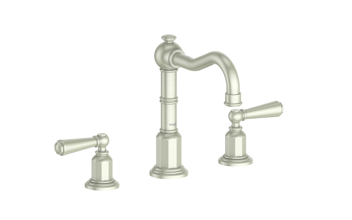 Vogt Carinthia 8" C.C. Lavatory Faucet with Pop-up Drain - Lever Handle (C1) / Brushed Nickel