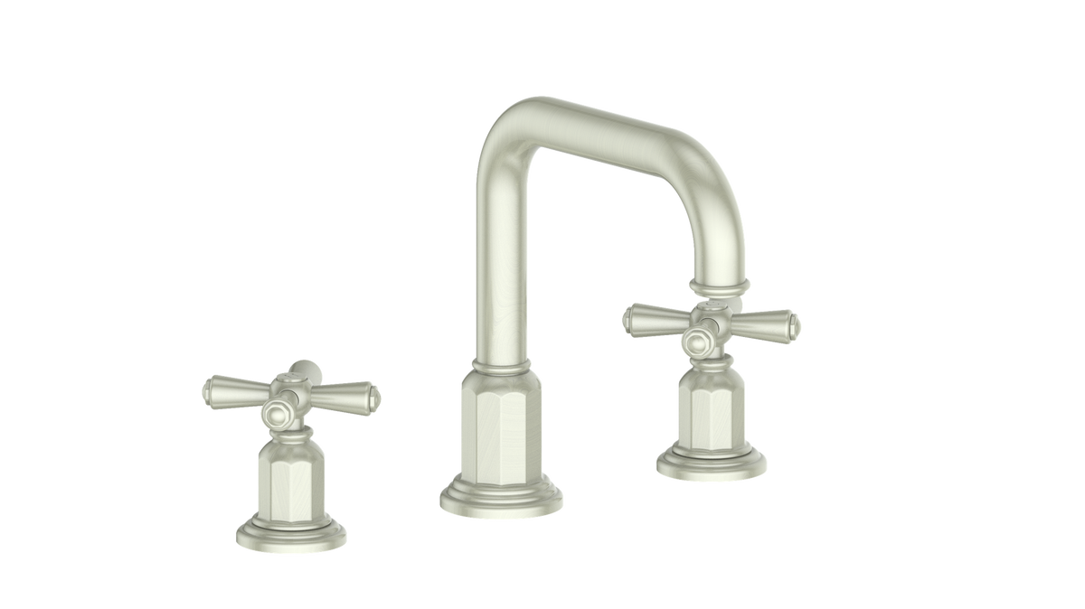 Vogt Carinthia 8" C.C. Lavatory Faucet with Pop-up Drain - Cross Handle (C3) / Brushed Nickel