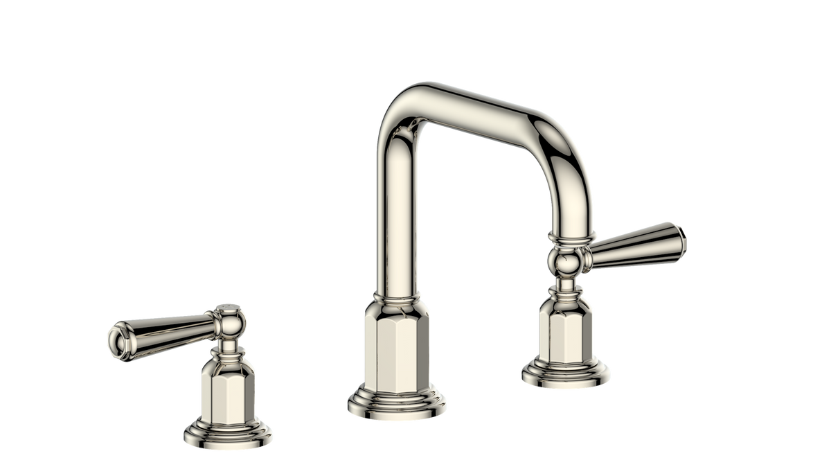 Vogt Carinthia 8" C.C. Lavatory Faucet with Pop-up Drain - Lever Handle (C1) / Polished Nickel