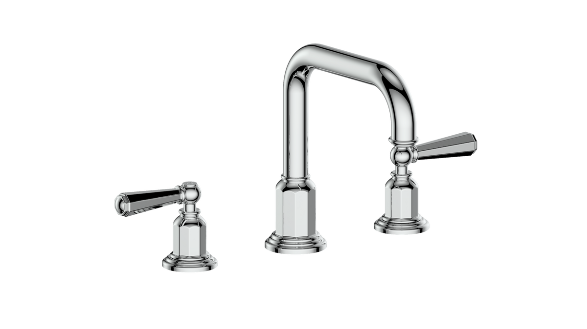 Vogt Carinthia 8" C.C. Lavatory Faucet with Pop-up Drain - Octagonal Handle (C2) / Chrome