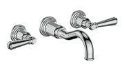 Vogt Carinthia 8" C.C. Wall Mount Lavatory Faucet - Lever Handle (C1) / Chrome