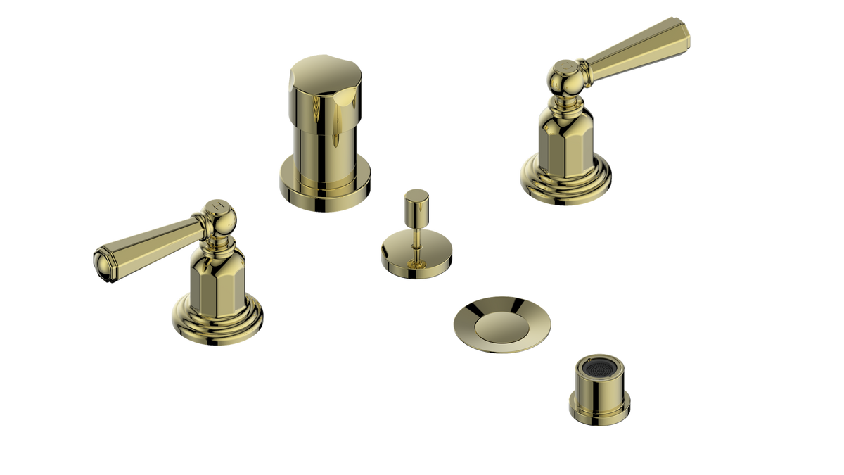 Vogt Carinthia Bidet - Octagonal Handle (C2) / Brushed Gold
