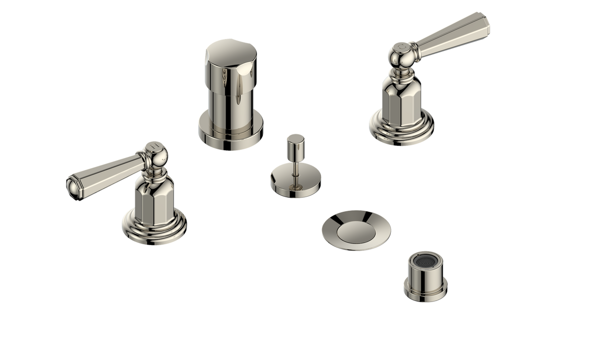 Vogt Carinthia Bidet - Octagonal Handle (C2) / Polished Nickel