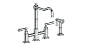 Vogt Carinthia Bridge Kitchen Faucet with Side Spray - Lever Handle (C1) / Chrome