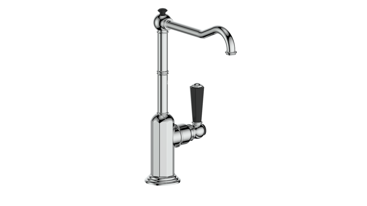 Vogt Carinthia Faucet for Water Filtration System - Octagonal Handle (C2) / Chrome/Matte Black
