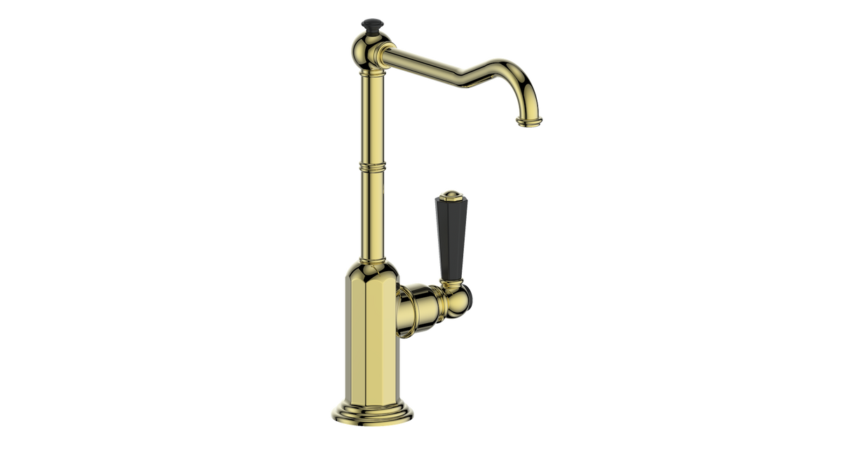 Vogt Carinthia Faucet for Water Filtration System - Octagonal Handle (C2) / Brushed Gold/Matte Black