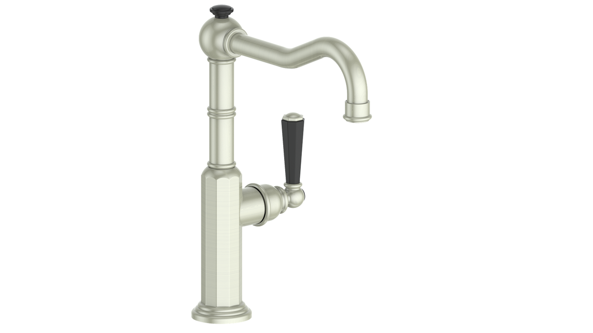 Vogt Carinthia Kitchen/ Bar/ Prep Faucet - Octagonal Handle (C2) / Brushed Nickel/Matte Black