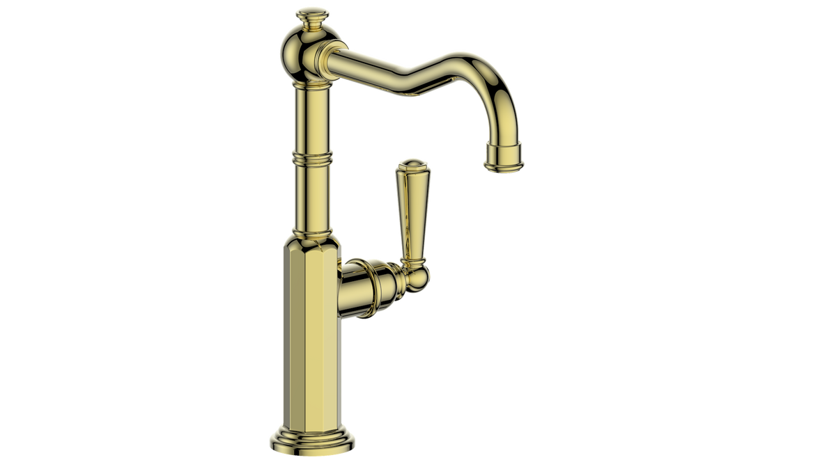 Vogt Carinthia Kitchen/ Bar/ Prep Faucet - Lever Handle (C1) / Brushed Gold