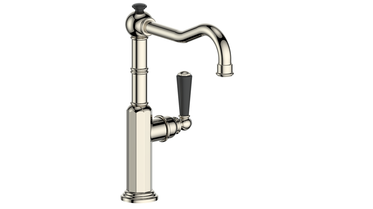 Vogt Carinthia Kitchen/ Bar/ Prep Faucet - Lever Handle (C1) / Polished Nickel/Matte Black