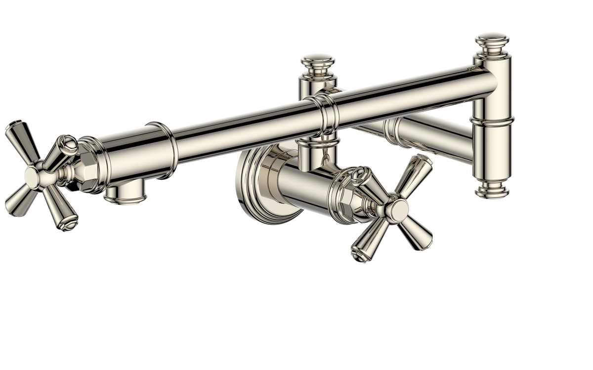 Vogt Carinthia Pot Filler - Cross Handle (C3) / Polished Nickel