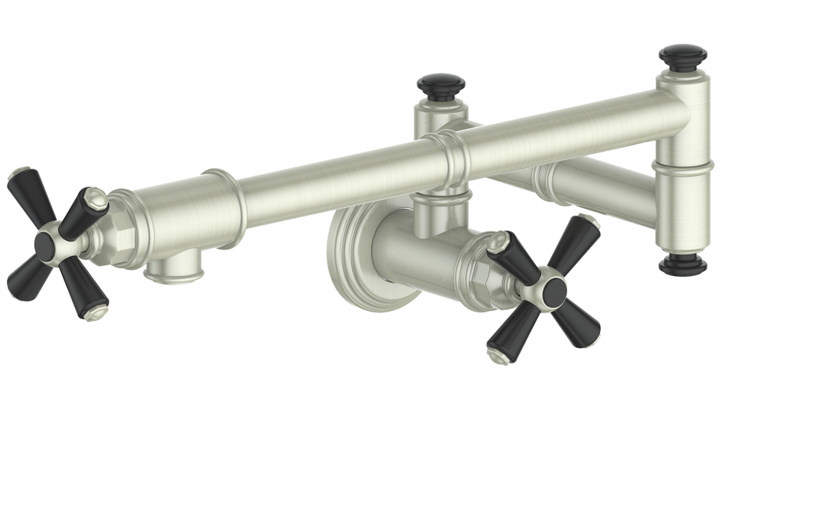 Vogt Carinthia Pot Filler - Cross Handle (C3) / Brushed Nickel/Matte Black