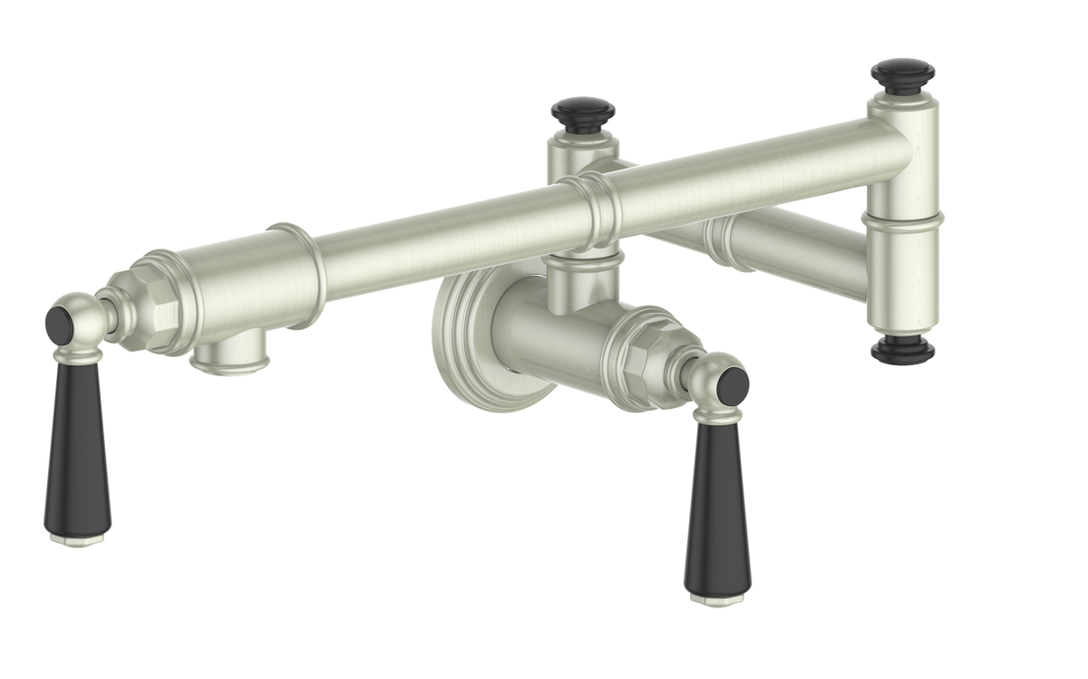 Vogt Carinthia Pot Filler - Lever Handle (C1) / Brushed Nickel/Matte Black