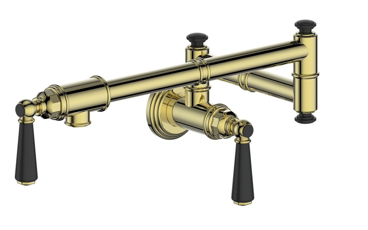 Vogt Carinthia Pot Filler - Lever Handle (C1) / Brushed Gold/Matte Black