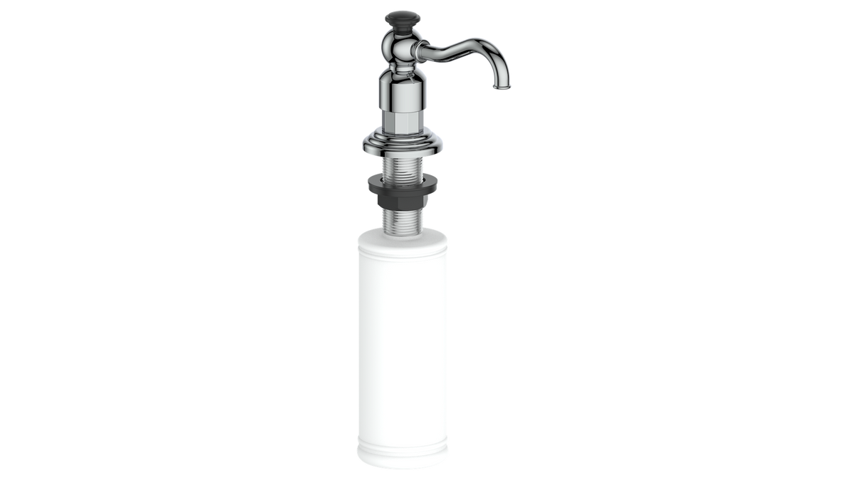 Vogt Carinthia Soap Dispenser - Chrome/Matte Black