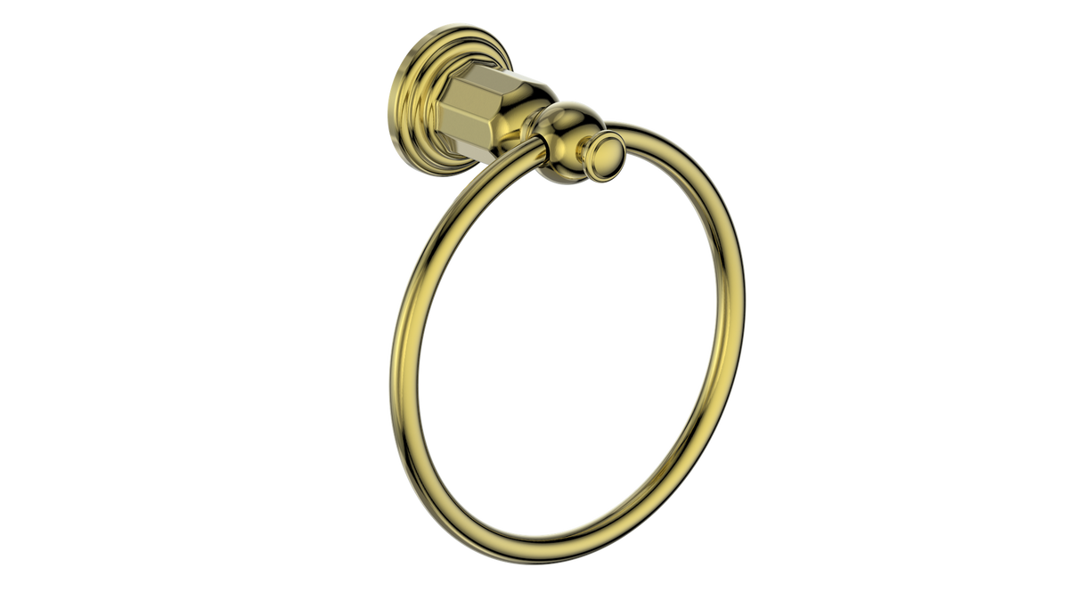 Vogt Carinthia Towel Ring - Brushed Gold