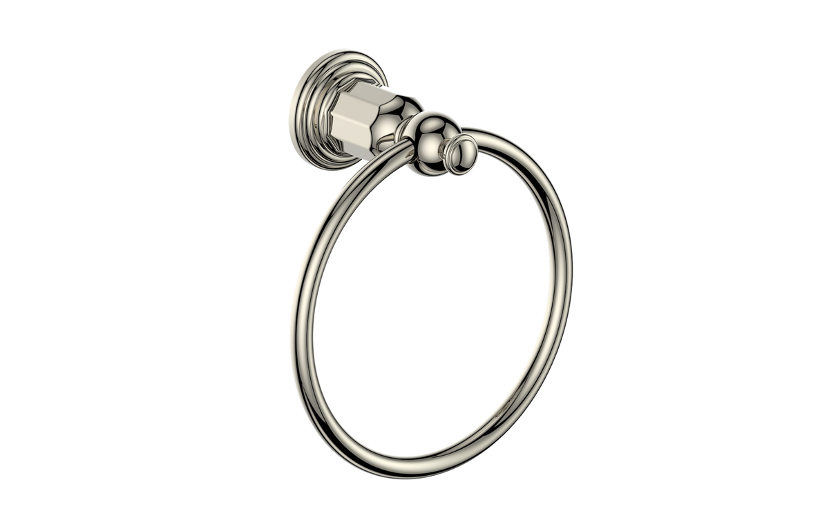 Vogt Carinthia Towel Ring - Polished Nickel