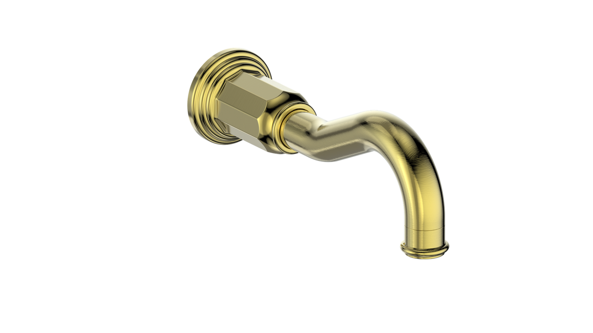 Vogt Carinthia Traditional Tub Spout - Brushed Gold