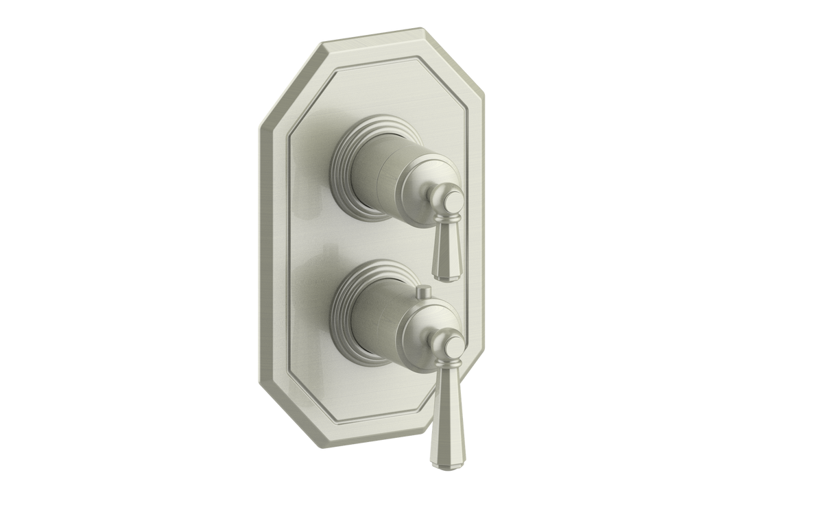 Vogt Carinthia Trim for 2-Way TH Valve - Octagonal Handle (C2) / Brushed Nickel