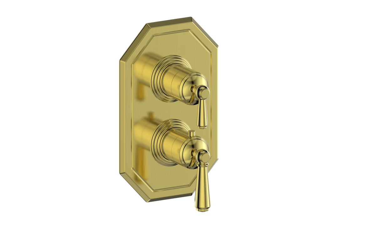 Vogt Carinthia Trim for 2-Way TH Valve - Lever Handle (C1) / Brushed Gold
