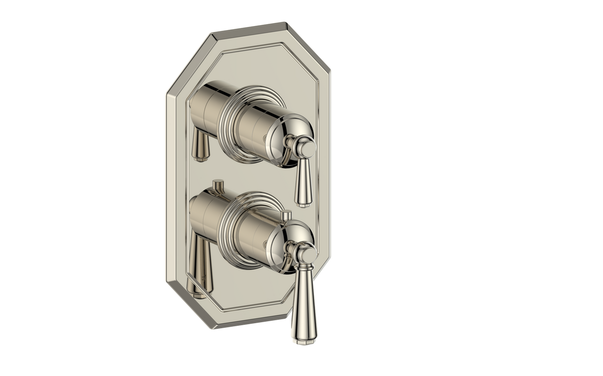 Vogt Carinthia Trim for 2-Way TH Valve - Lever Handle (C1) / Polished Nickel