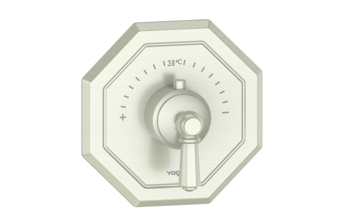 Vogt Carinthia Trim for 3/4" High-Flow TH Valve - Octagonal Handle (C2) / Brushed Nickel