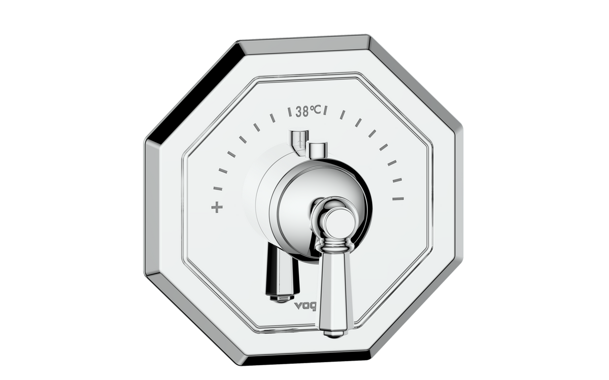 Vogt Carinthia Trim for 3/4" High-Flow TH Valve - Octagonal Handle (C2) / Chrome