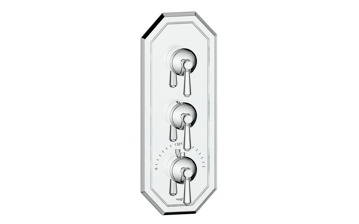 Vogt Carinthia Trim for 3/4" High-Flow TH Valve with 2 Stops - Lever Handle (C1) / Chrome
