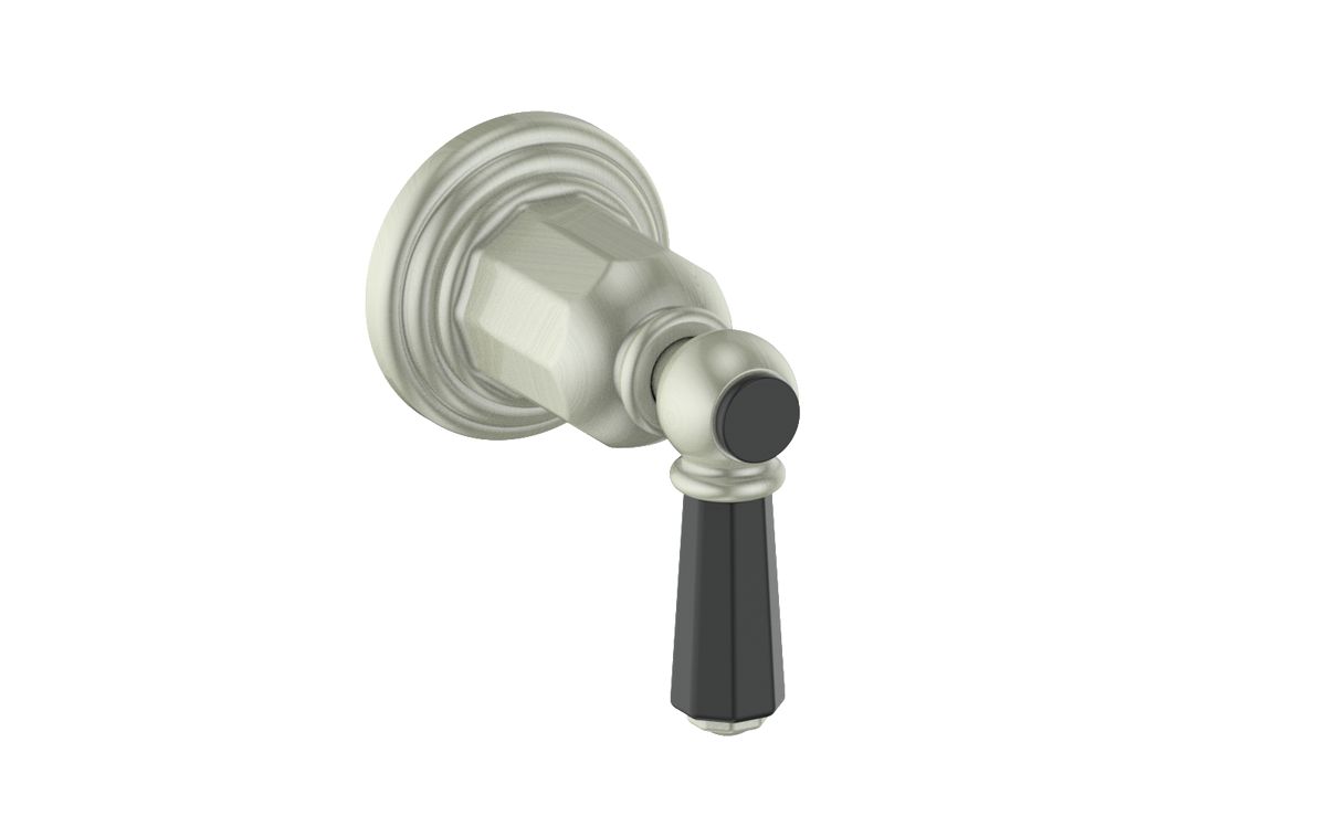 Vogt Carinthia Trim for 3/4" Volume Control - Octagonal Handle (C2) / Brushed Nickel/Matte Black