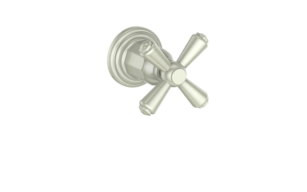 Vogt Carinthia Trim for 3/4" Volume Control - Cross Handle (C3) / Brushed Nickel