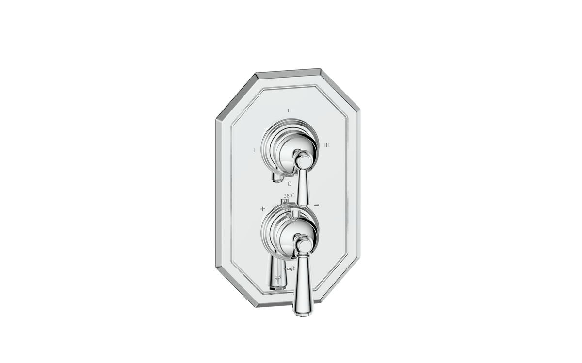 Vogt Carinthia Trim for 3-Way TH Valve - Lever Handle (C1) / Chrome
