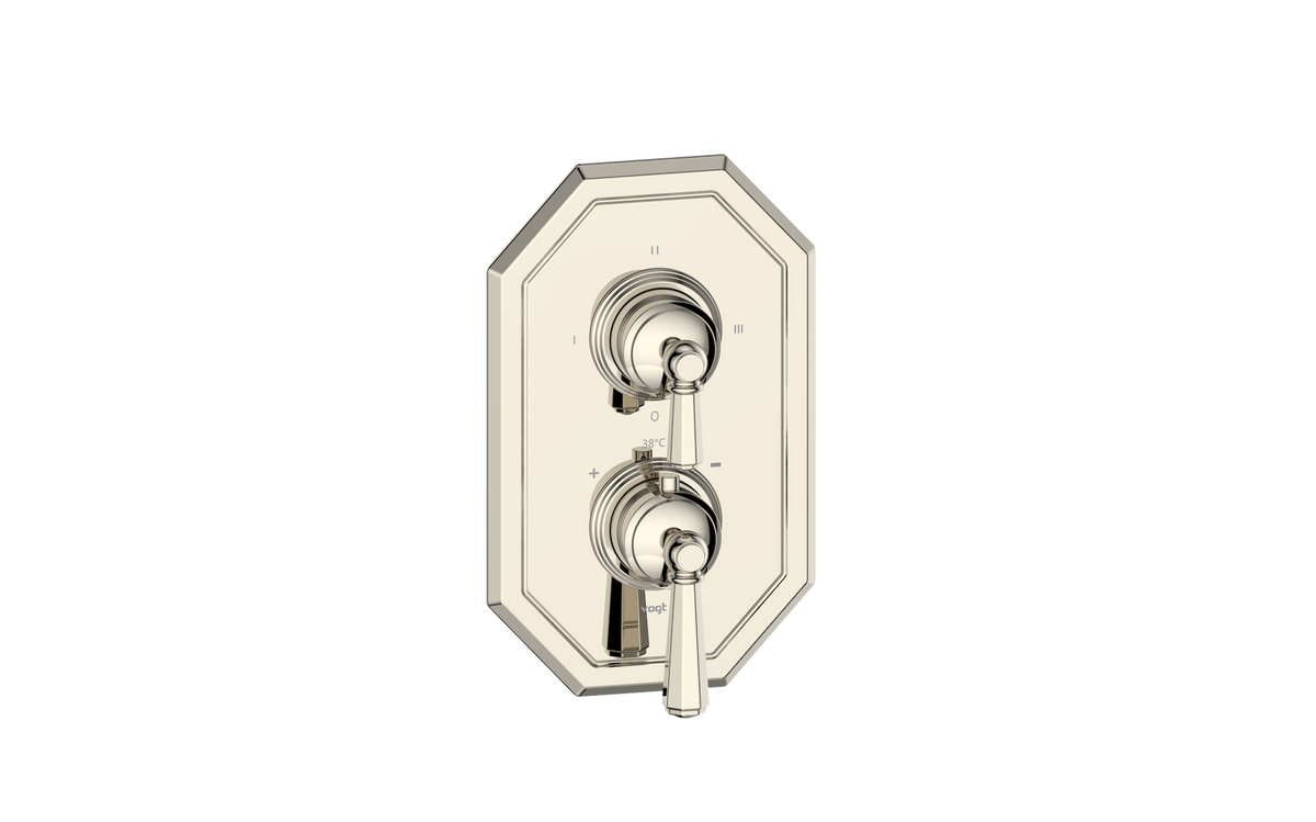 Vogt Carinthia Trim for 3-Way TH Valve - Octagonal Handle (C2) / Polished Nickel