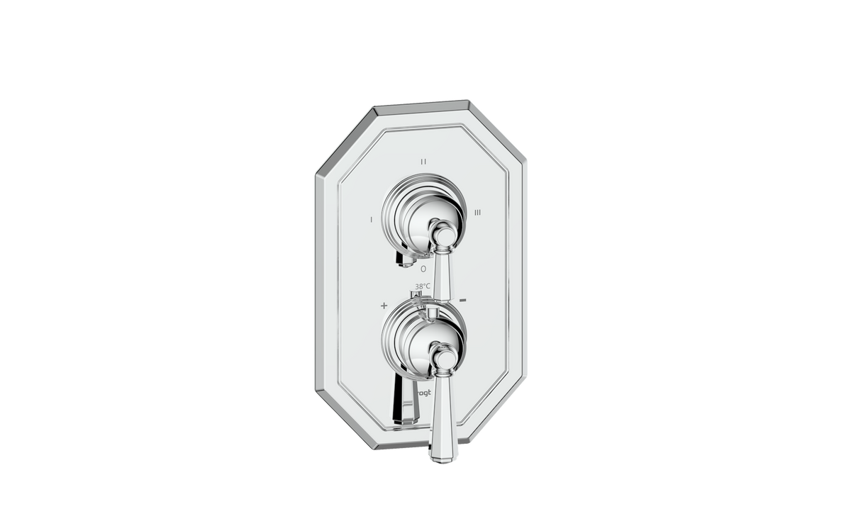 Vogt Carinthia Trim for 3-Way TH Valve - Octagonal Handle (C2) / Chrome