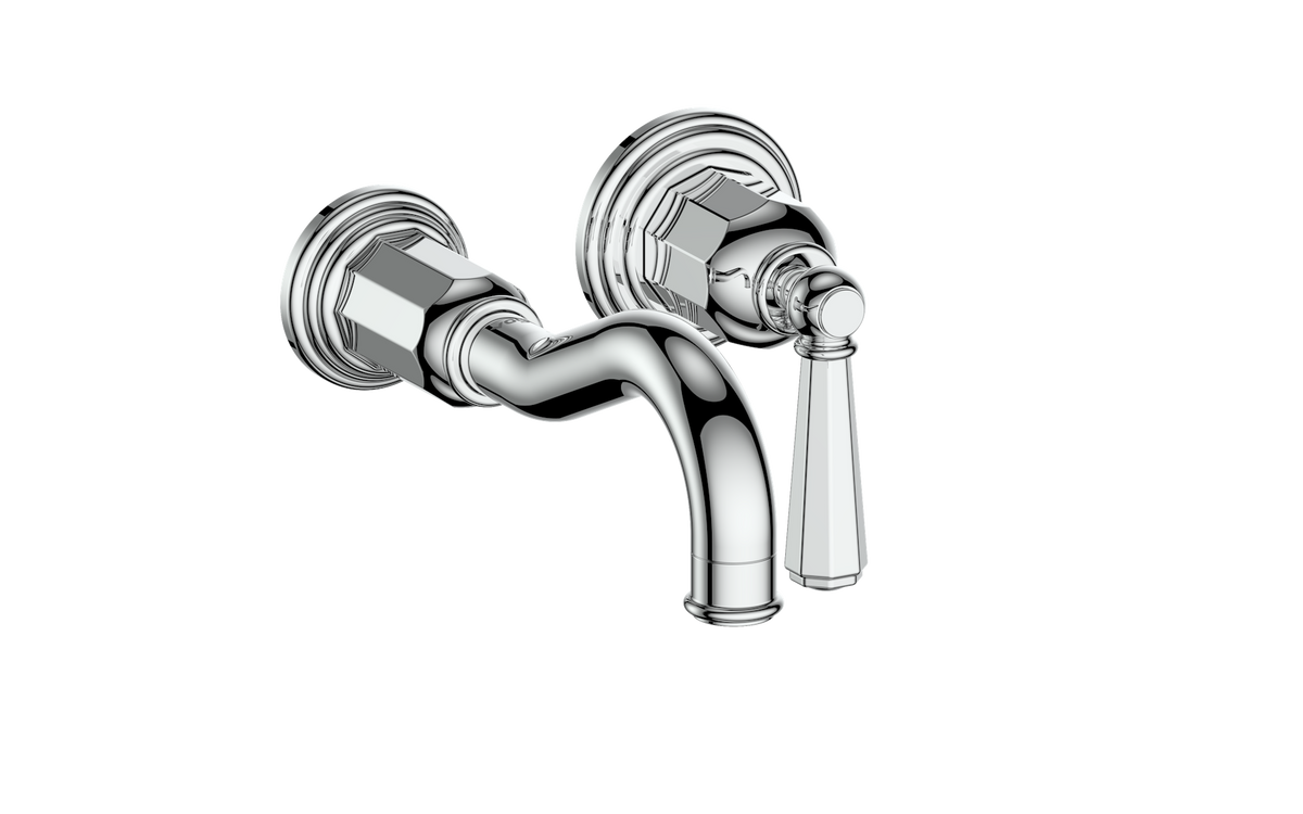 Vogt Carinthia Trim for Wall Mount Lavatory Faucet - Octagonal Handle (C2) / Chrome