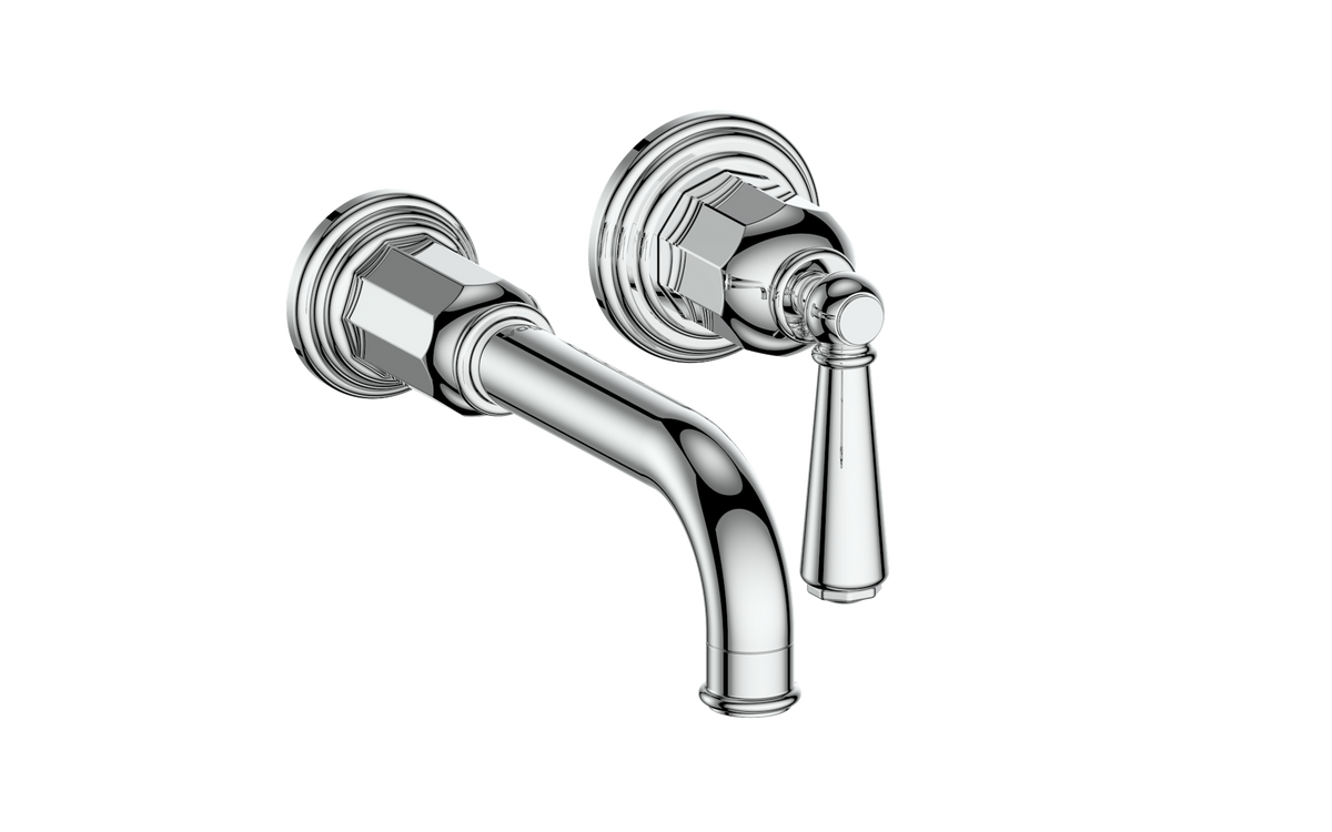 Vogt Carinthia Wall Mount Lavatory Faucet - Lever Handle (C1) / Chrome