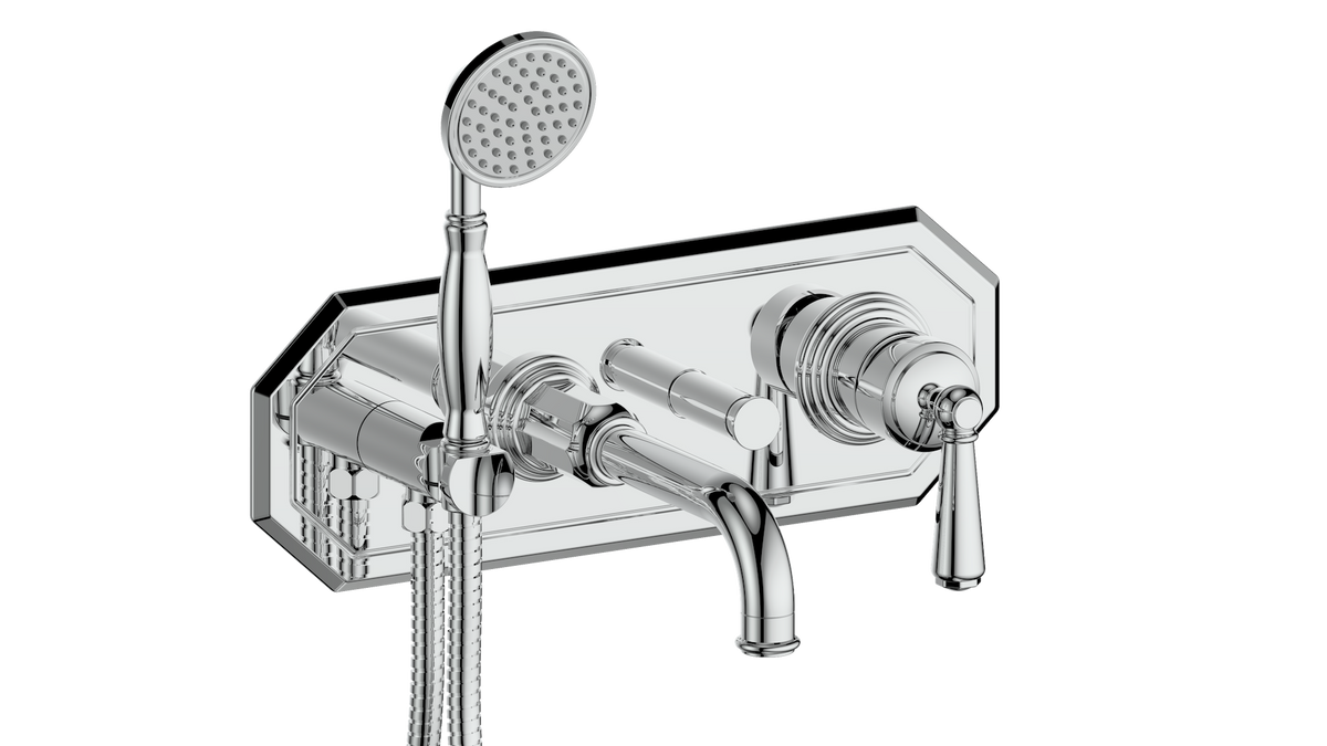 Vogt Carinthia Wall Mount Tub Filler - Lever Handle (C1) / Chrome