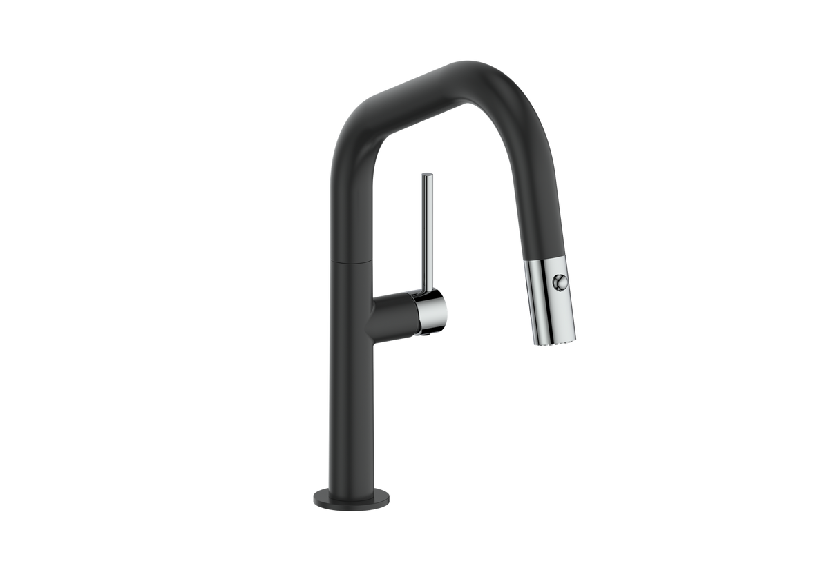 Vogt Dornbirn 13" Bar/Prep Faucet - Chrome/Matte Black