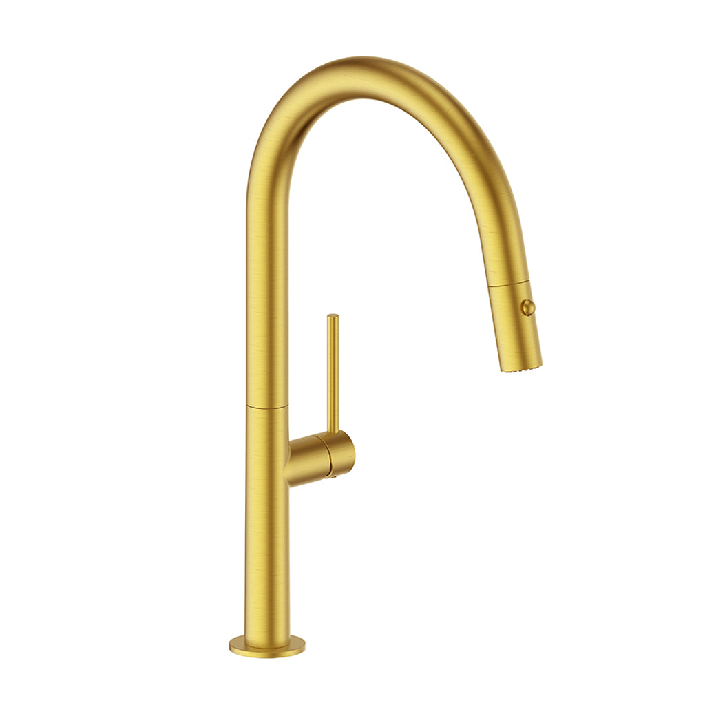 Vogt Dornbirn 16" Kitchen Faucet - Brushed Gold