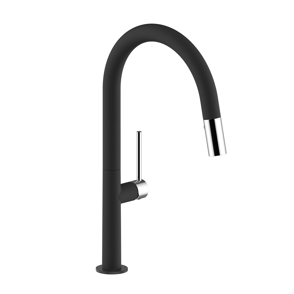 Vogt Dornbirn 16" Kitchen Faucet - Chrome/Matte Black