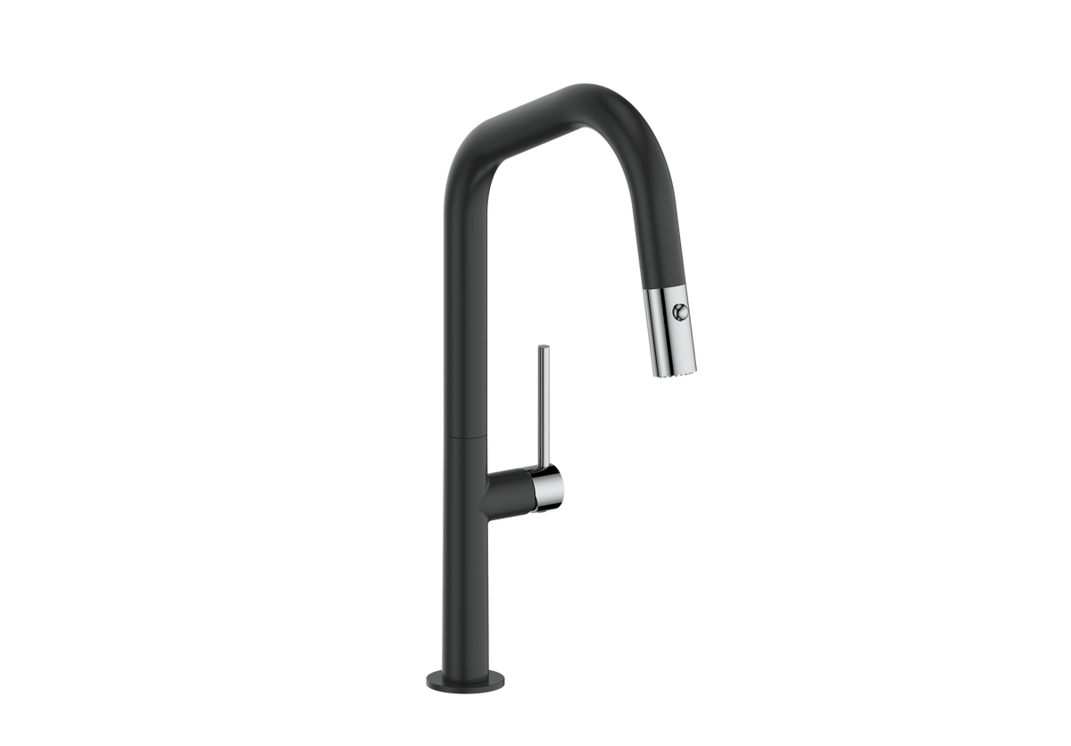 Vogt Dornbirn 16" Kitchen Faucet - Chrome/Matte Black