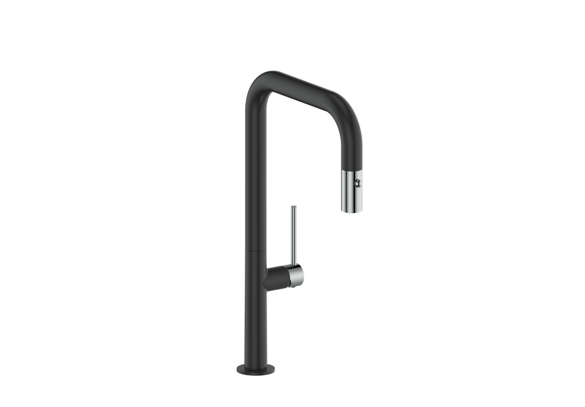Vogt Dornbirn 16" Kitchen Faucet - Chrome/Matte Black