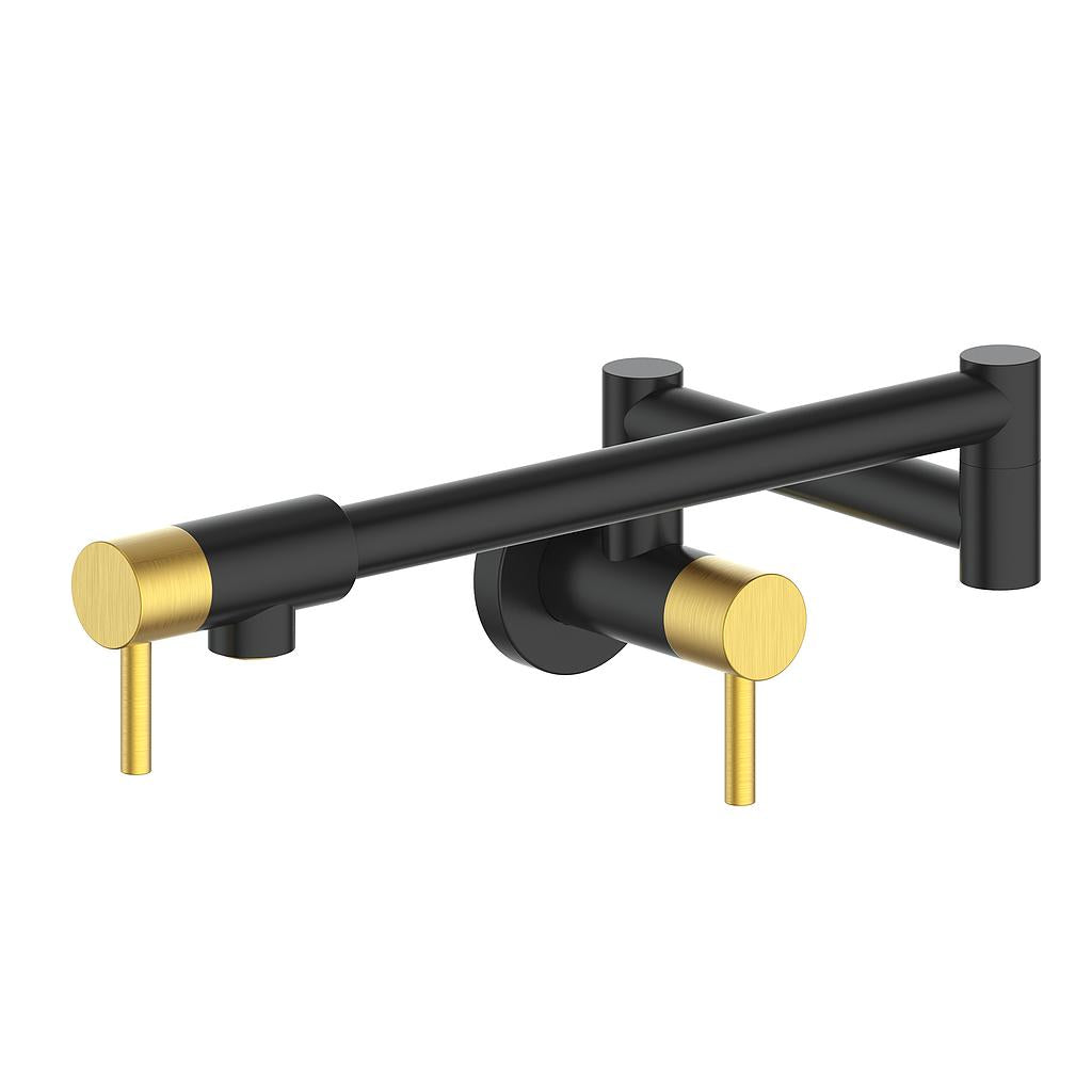 Vogt Dornbirn Pot Filler - Brushed Gold/Matte Black