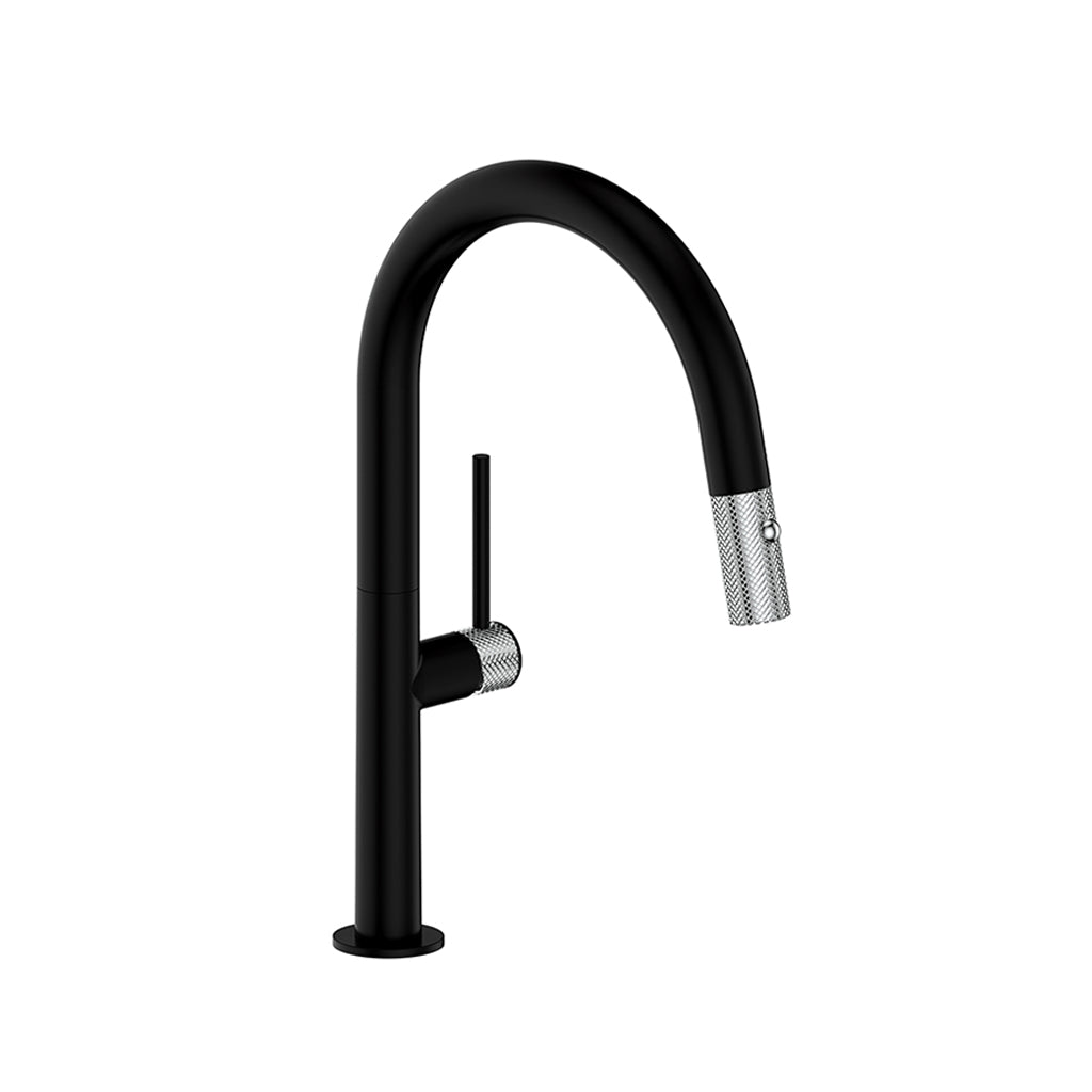 Vogt Drava 13" Bar/Prep Faucet - Chrome/Matte Black