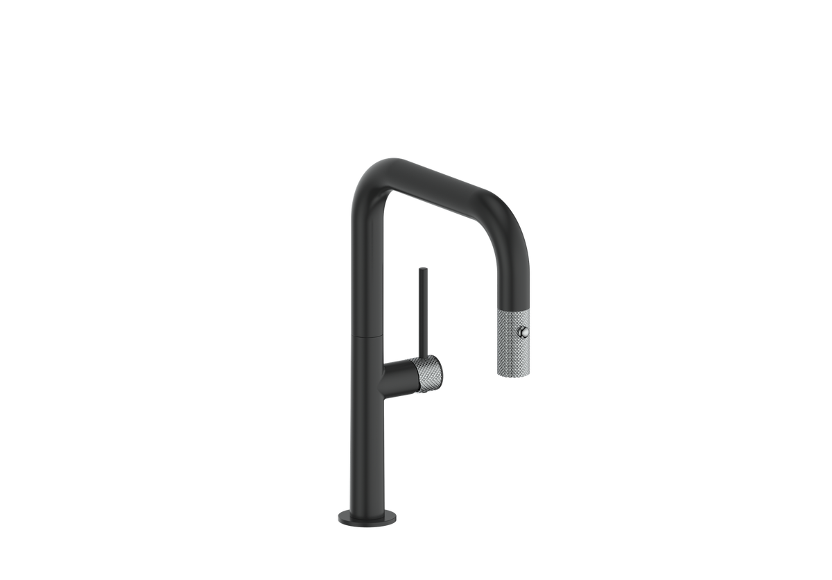 Vogt Drava 13" Bar/Prep Faucet - Chrome/Matte Black