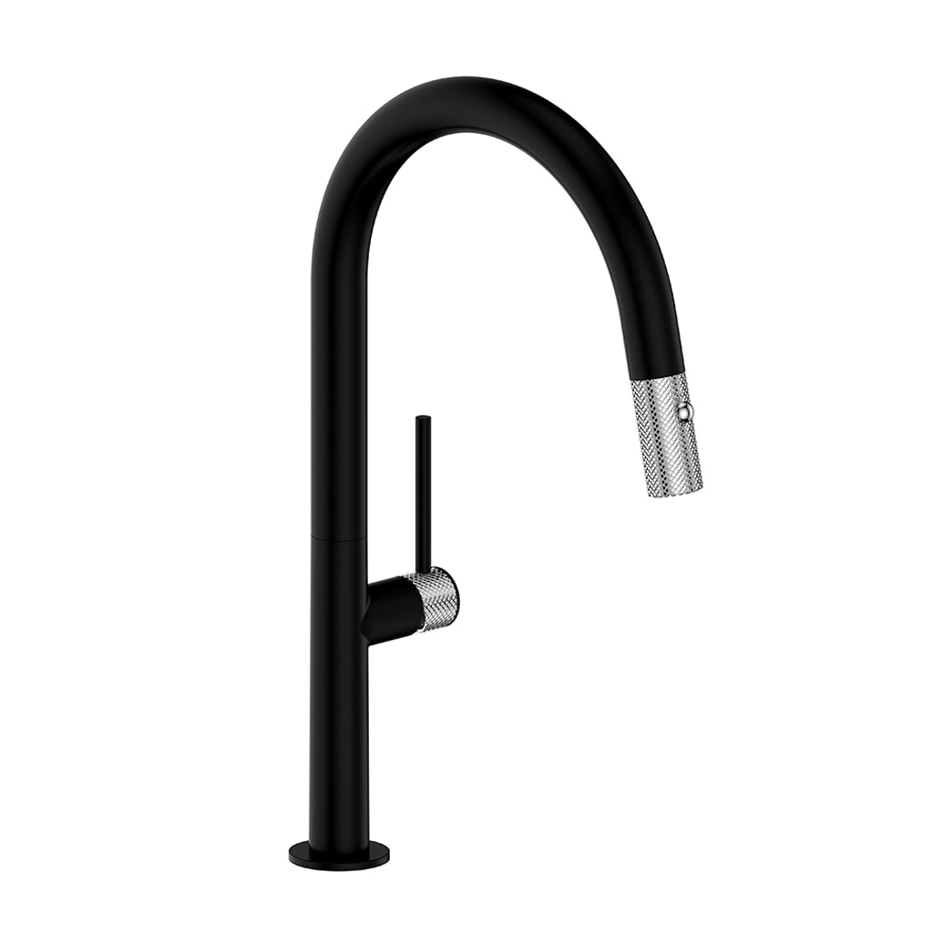 Vogt Drava 16" Kitchen Faucet - Chrome/Matte Black