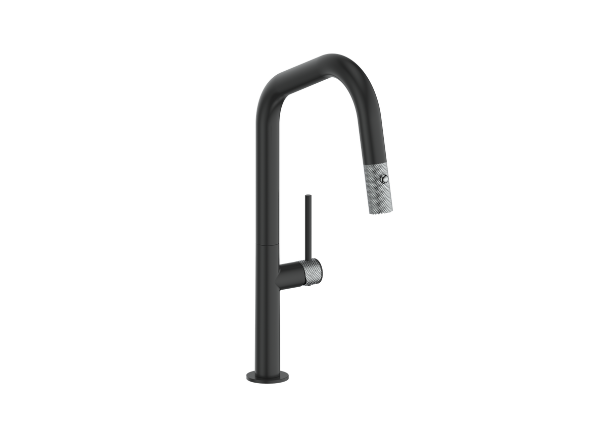 Vogt Drava 16" Kitchen Faucet - Chrome/Matte Black