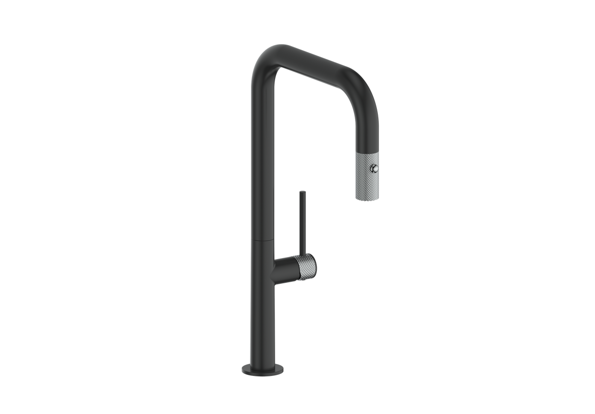 Vogt Drava 16" Kitchen Faucet - Chrome/Matte Black
